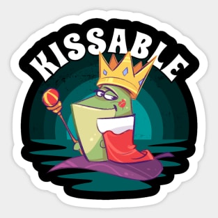 Frog Prince Kissable Sticker